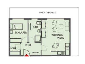 Grundriss Wohnung Staffelgeschoss